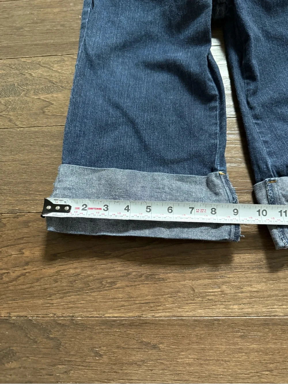 Baby Phat Dark Blue Denim Knee Length Jean Shorts